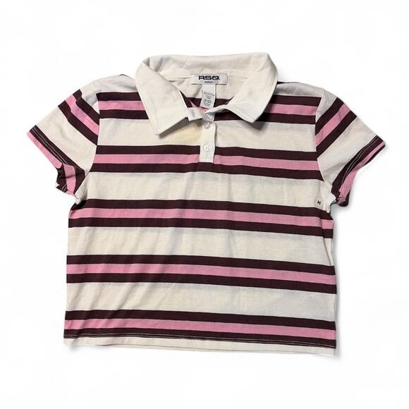RSQ Striped Kids' Polo Shirt size Medium New with Tag - Picture 1 of 5